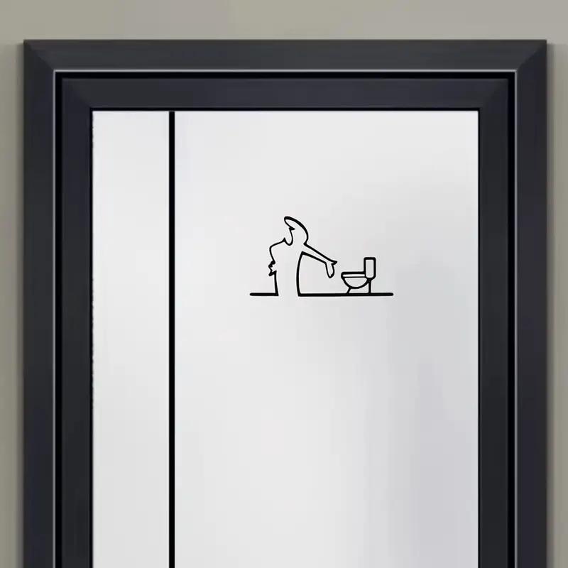 La Linea Minimalistická Kresba Samolepka na Auto Nárazník a Okno Dveře Samolepka na Zeď s Designem Kreslené Postavičky Domácí Dekorace Auta