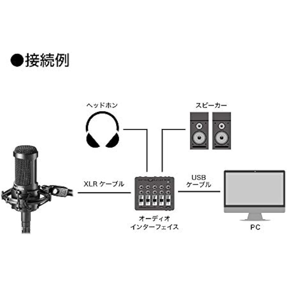 Audio-Technica AT2050 Condenser Microphone XLR Unidirectional Microphone/Bidirectional/Omnidirect...