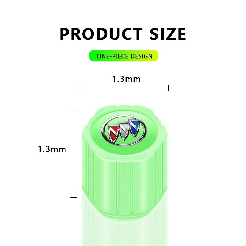 Luminous Car Tire Valve Caps Fluorescent Motorcycle Wheel Tyre For Buick Encore Regal Lacrosse Enclave Avenir Cascada GL8 Envision Anthem