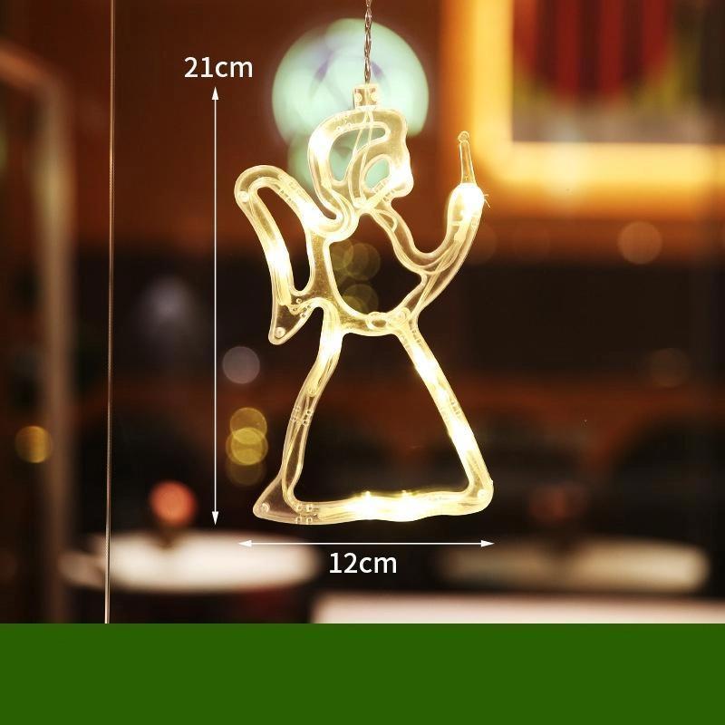 LED Christmas Decorative Lights Santa Claus Snowman Reindeer Christmas Tree Decorations Holiday Party Decorations Star Lights