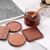 2PCS Holz Coaster Tischsets Tee Kaffee Tasse Pad Langlebig Hitzebeständig Teekanne Matte