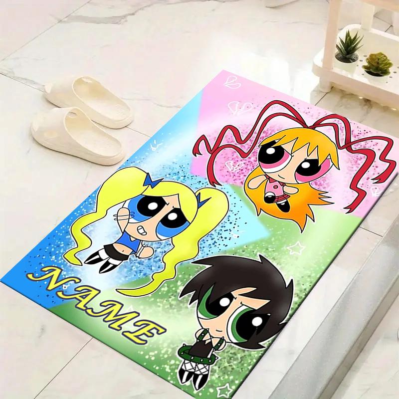 Custom 1Pc Powerpuff Girls Adventure Rug Office Carpet Indoor Outdoor Entrance Doormat Nonslip Soft And Comfortable Living Room D2915230