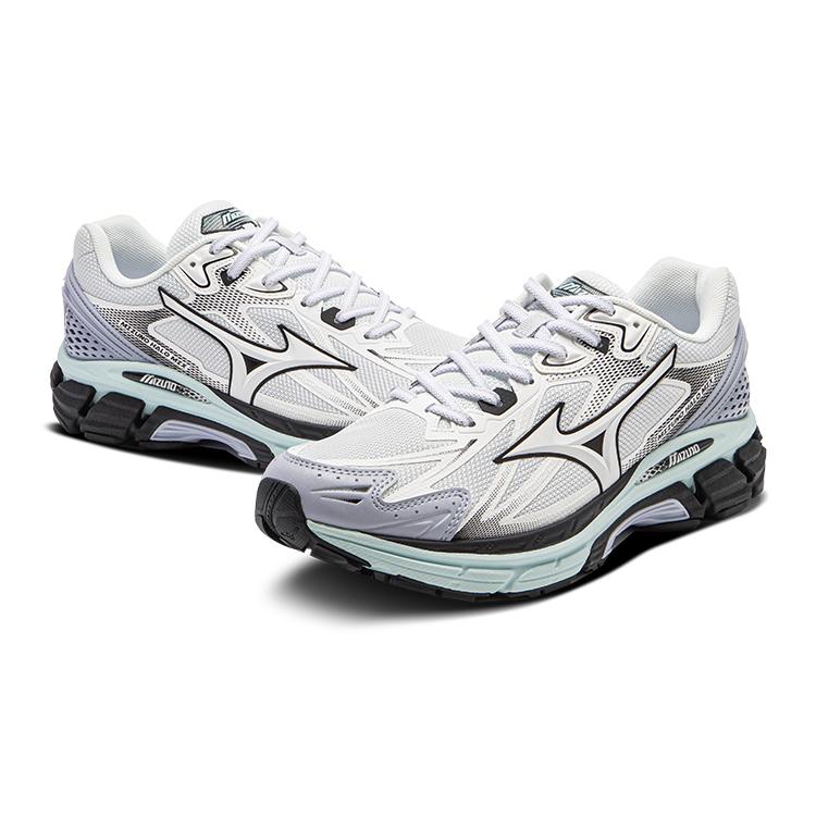 Mizuno Unisex Halo Mix White Light Grey Blue Retro Casual Sneakers D1GH240814