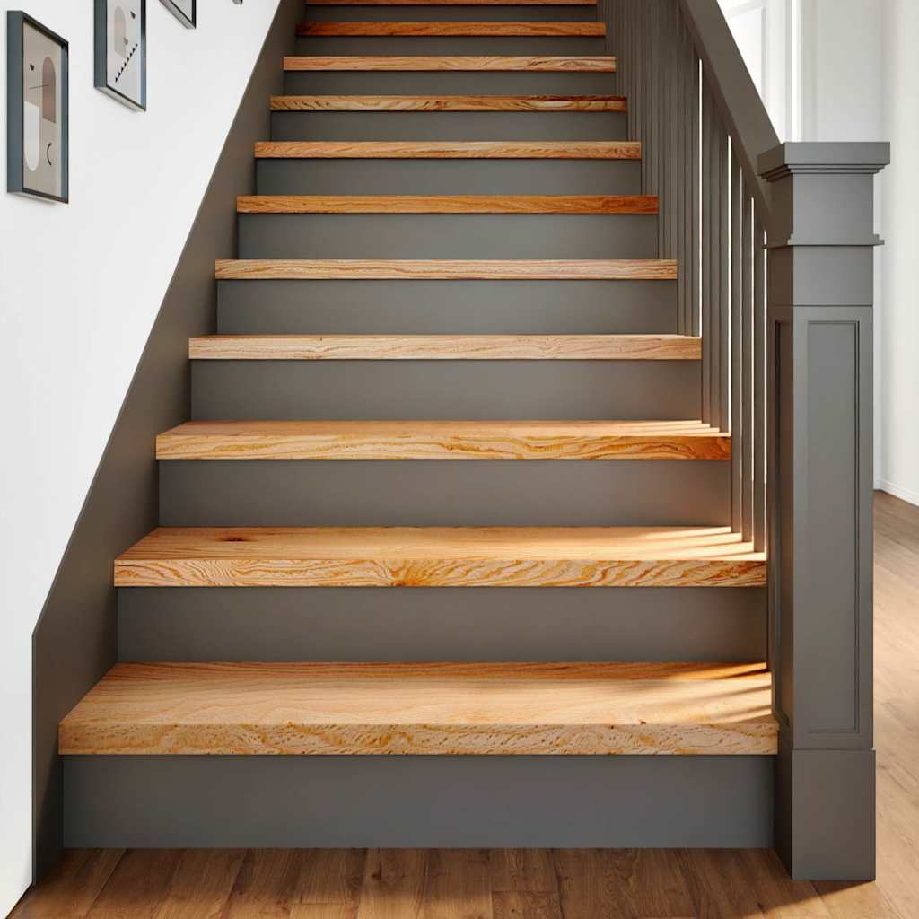 Vidaxl Treppenstufen, 12 Stück. Braunes 100X30X2Cm Leichtes Eichenholz