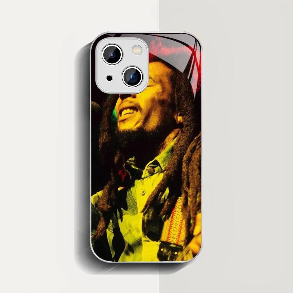 Bob Marley Rasta Lion Tempered Glass For Iphone 14 13 12 11 Pro Mini XS MAX 14Plus X XS XR Fundas