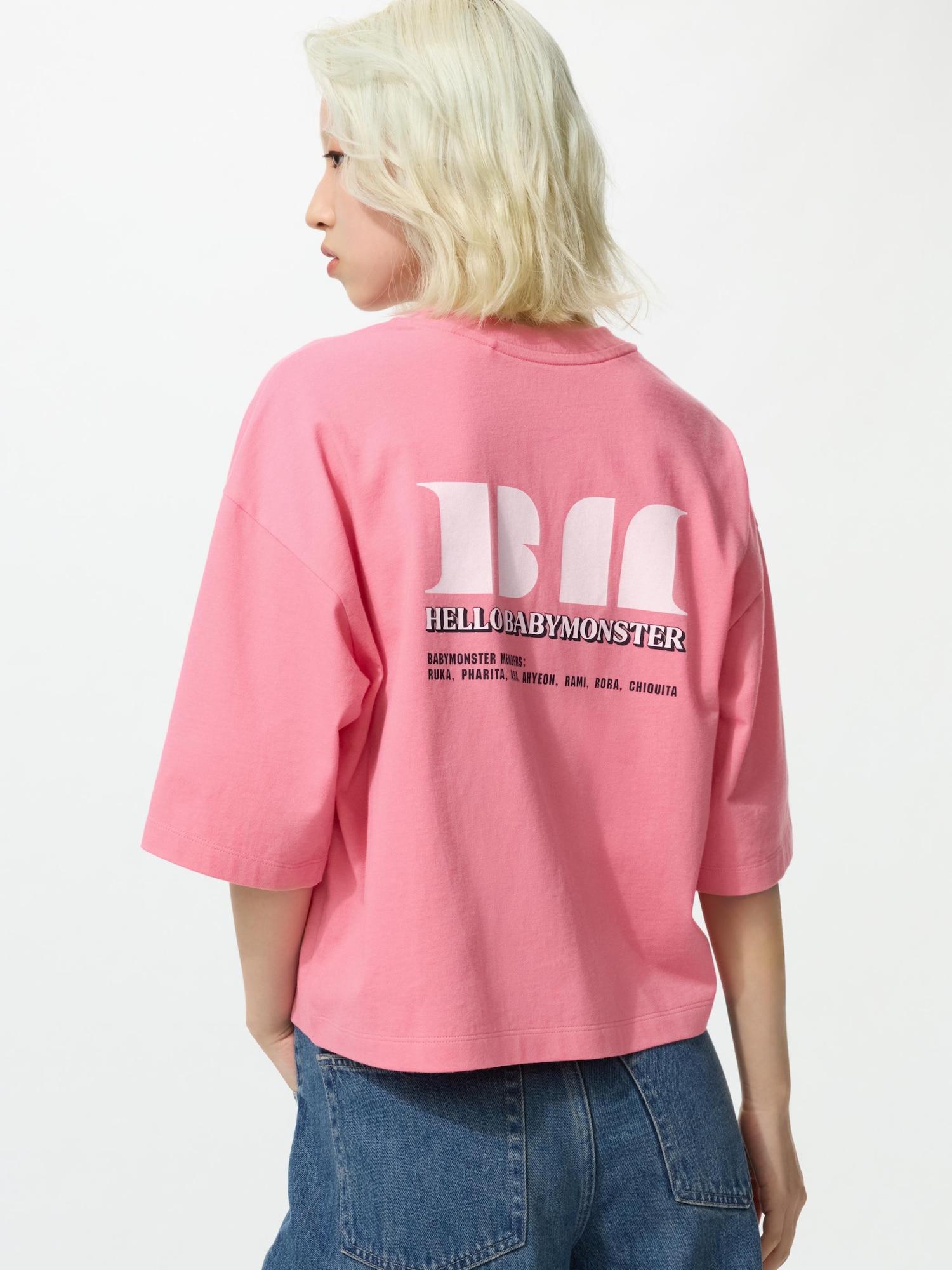 

Uniqlo Япония K-Pop группа Babymonster Уютный Boxy 12 PINK/M
