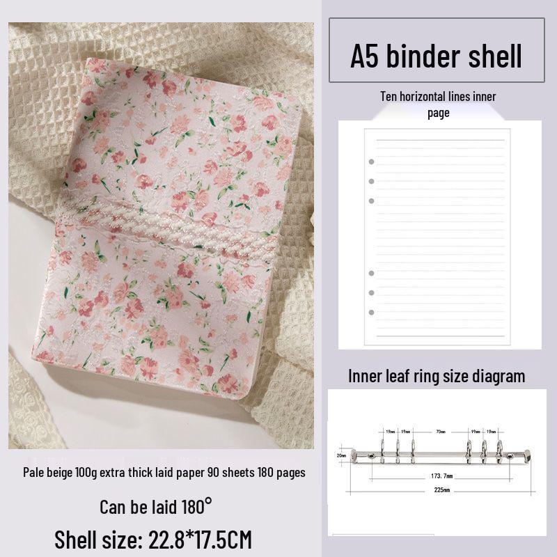 Detachable A6 Cute Loose-Leaf Literary Notebook Diary