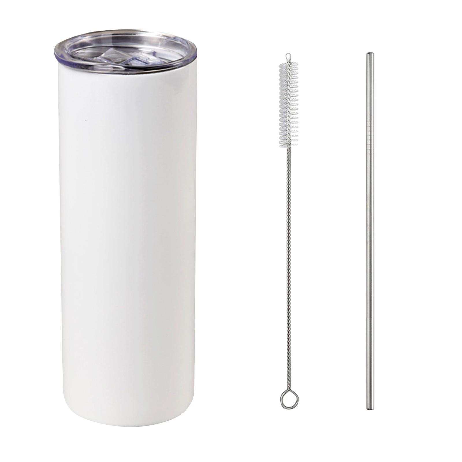 

Сублимационные стаканы Пустой прямой тонкий стакан на 20 унций с соломой, стакан из нержавеющей стали с двойной изоляцией стенок для тумблерного пресса One Size