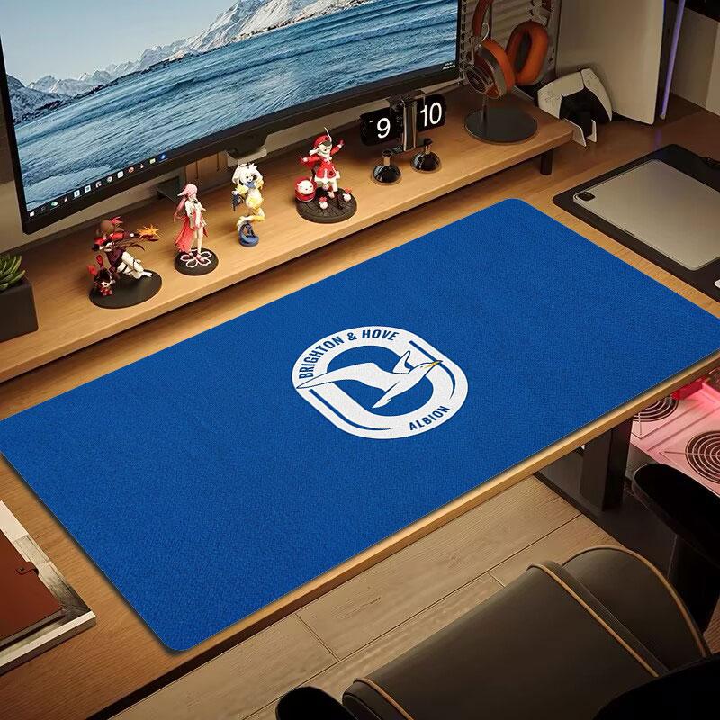 Brighton & Hove Albion Large Size Mouse Pad Large Gaming Table Cushion Non-slip Laptop Tablet Big Mousepad XXL Mat Mini PC Playmat With Lock Edge
