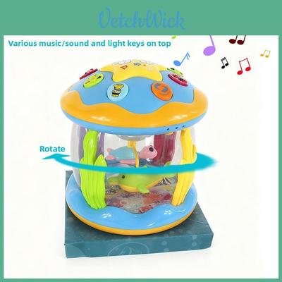 Multifunktionale Handklatsch-Trommel für Kinder mit rotierender Projektion und Musik für die Früherziehung