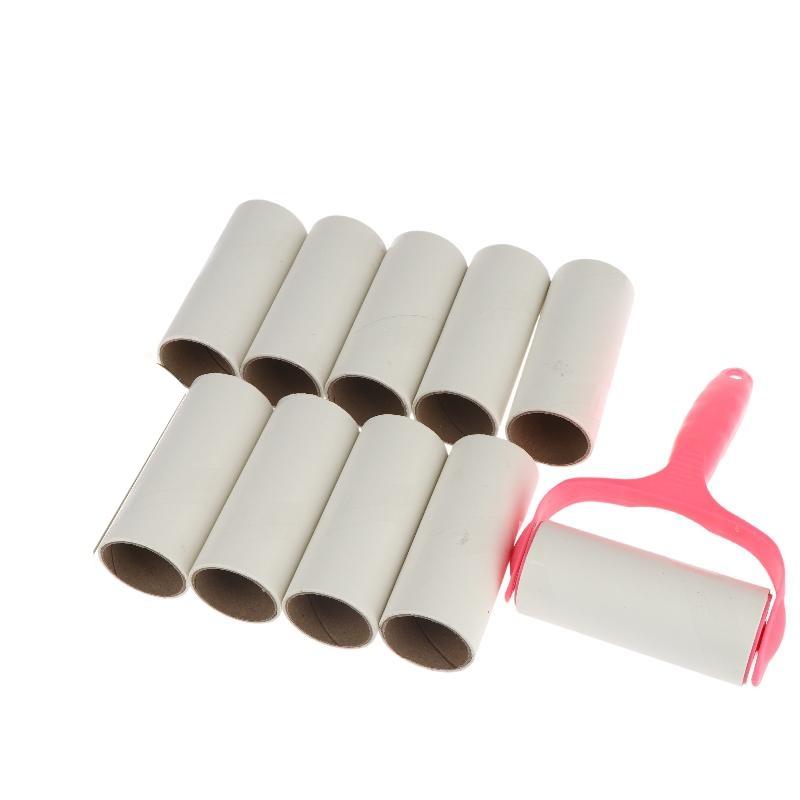1 Set Sticky Pet Hair Remover With Refills Lint Remover Roller For Clothes Furniture Carpet Cleaning Handheld Tissue Roll Brush