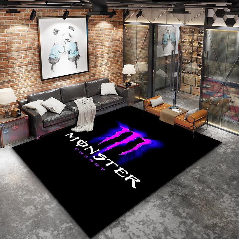 Monster Energy Carpet Rug for Living Room Bedroom Home Sofa Decoration,Kids play Nonslip Floor Mat