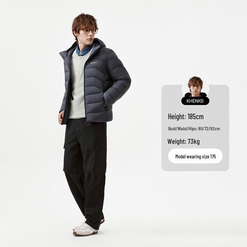 Tanboer Men's Lightweight Hooded Down Jacket