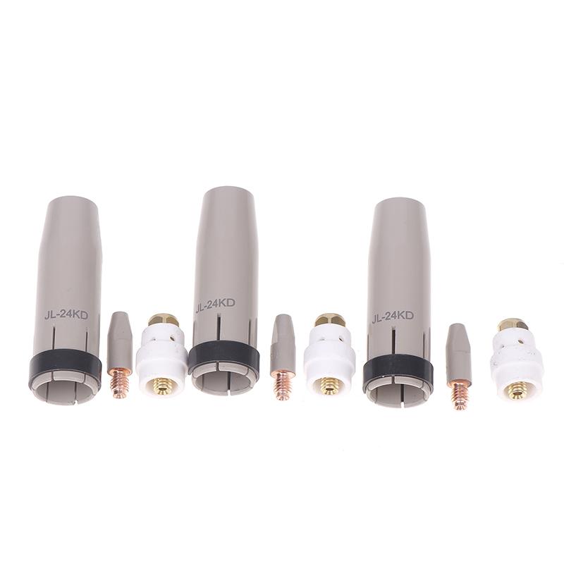 1Set 24Kd  Coating Protection Nozzle 0.8/1.0/1.2Mm Mig Torch Gas Nozzle Tip Holder Of 24Kd Mig Mag Welding Torch