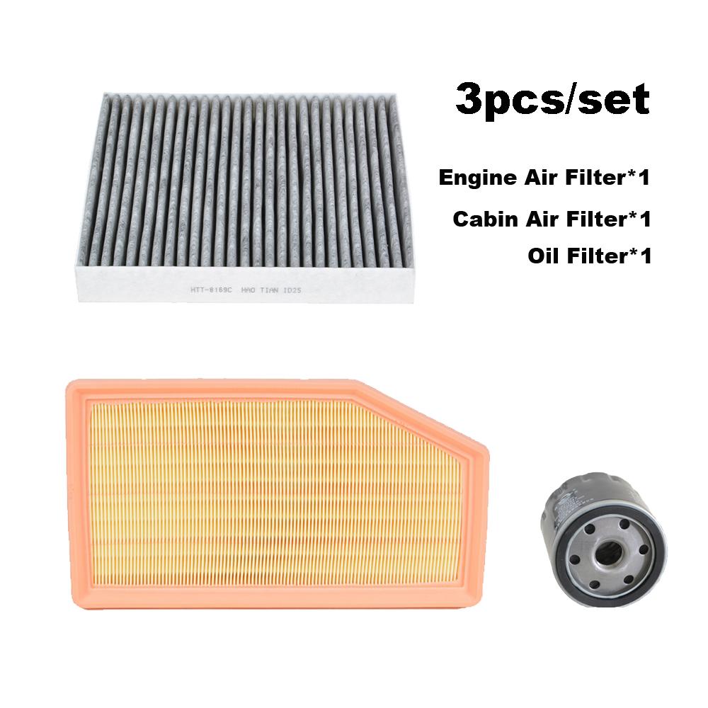 3pcs Filter Set For TRUMPCHI GAC EMKOO 2.0T   Cabin A/C Fresh Air Oil Filter Engine Spare Parts 2010005DRS0000