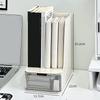 1pcs Book storage box, student desktop, transparent drawer, pen holder, storage rack, office bookshelf, book stand