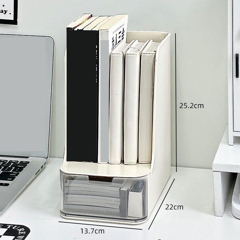 1pcs Book storage box, student desktop, transparent drawer, pen holder, storage rack, office bookshelf, book stand