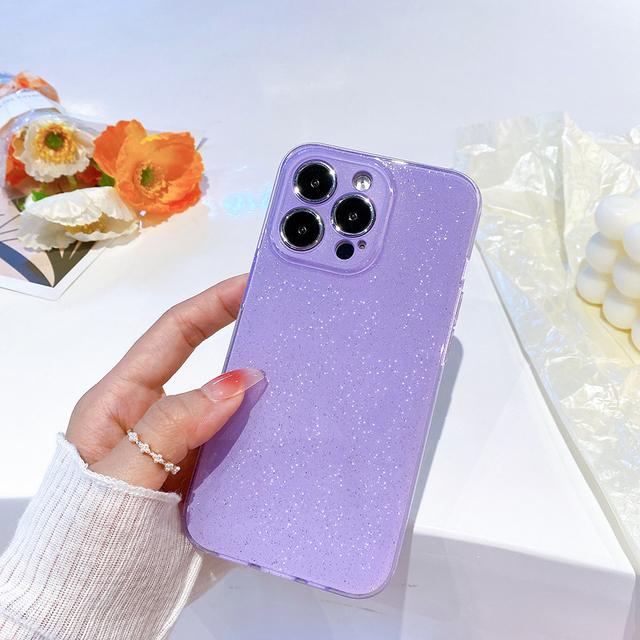 Glitzer Candy Farbe Mode stoßfeste Handyhülle für iPhone 11 12 13 14 Pro Xs Max X Xr 7 8 Plus Luxus Bling Soft Back Cover