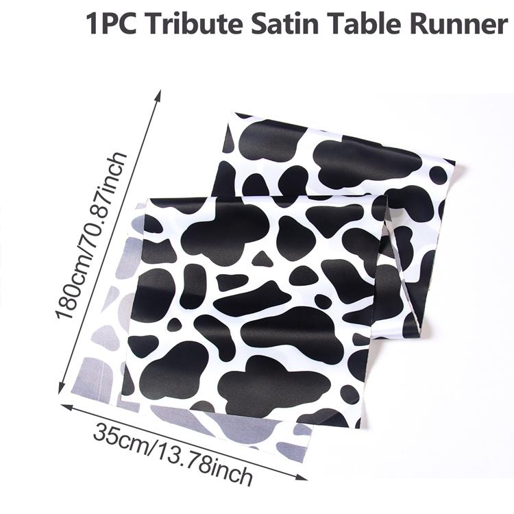Animal Leopard Print Table Runner Cow Cheetah Table Cover Jungle Safari Wild One Birthday Party Supplies Kids 1st Party Decors