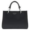 MyEA Logo Leder-Tragetasche Damen Tragetaschen Schwarz EW000361-AF18673-UC001