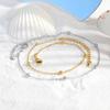 Stainless Steel Beaded Chain Anklet for Women,Summer Vacation Waterproof Anklets,Classic Jewelry Gifts
