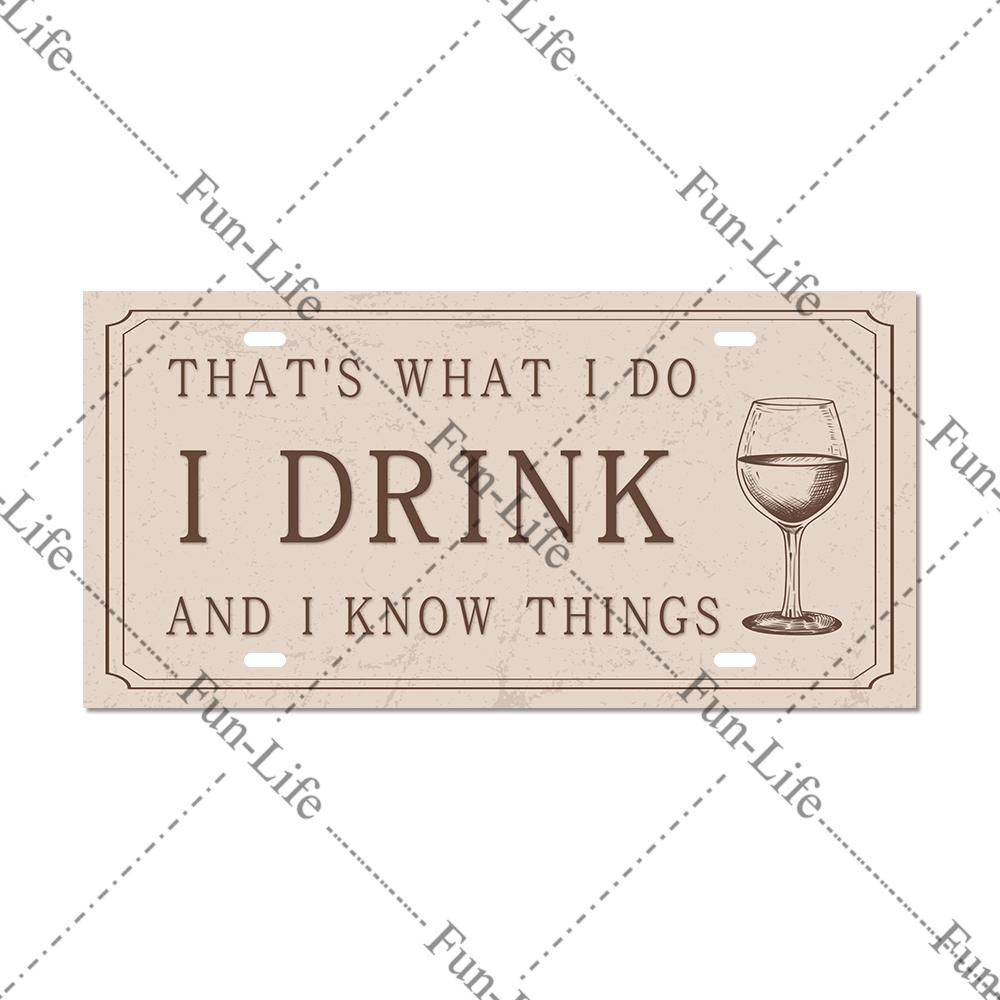 Beer Metal Tin Signs, Plaque Plates, Vintage Wine Poster, Bar, Pub Party, Man Cave, Pub, Kitchen, Home Wall Decor