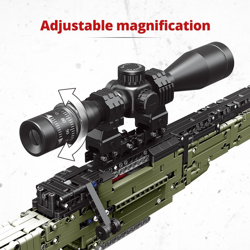 ZKZC Military Shotgun Sniper Rifle Assault Rifle Building Block City Police Pistol Brick Children Toys DIY Gifts
