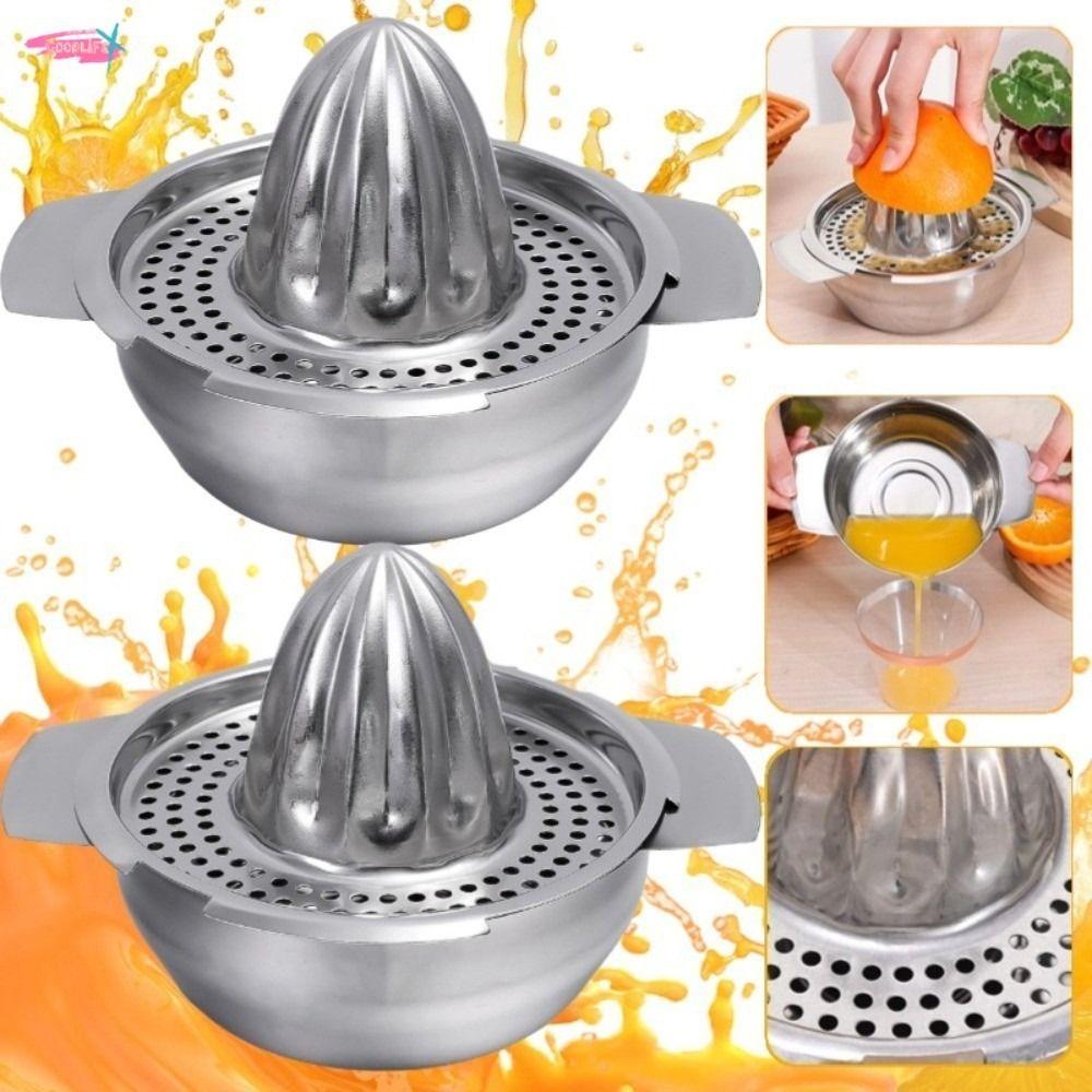 Juicer 304 Stainless Stee Hand Pressed Juice Maker With Bowl Lemon Squeezer  Fruit