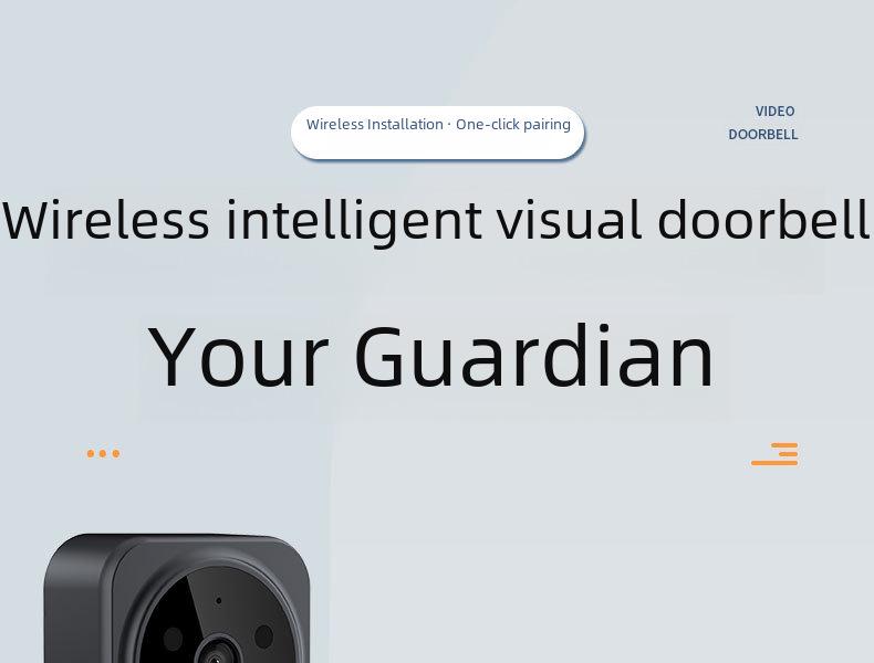 M12 Wireless Video Intercom Doorbell with Screen and HD Surveillance Voice Alert