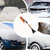 Ice Scrapers For Car Windshield Detachable Aluminum Snow Brush Ice Scrapers No-Scratch Ergonomic Car Accessories Heavy Duty Snow