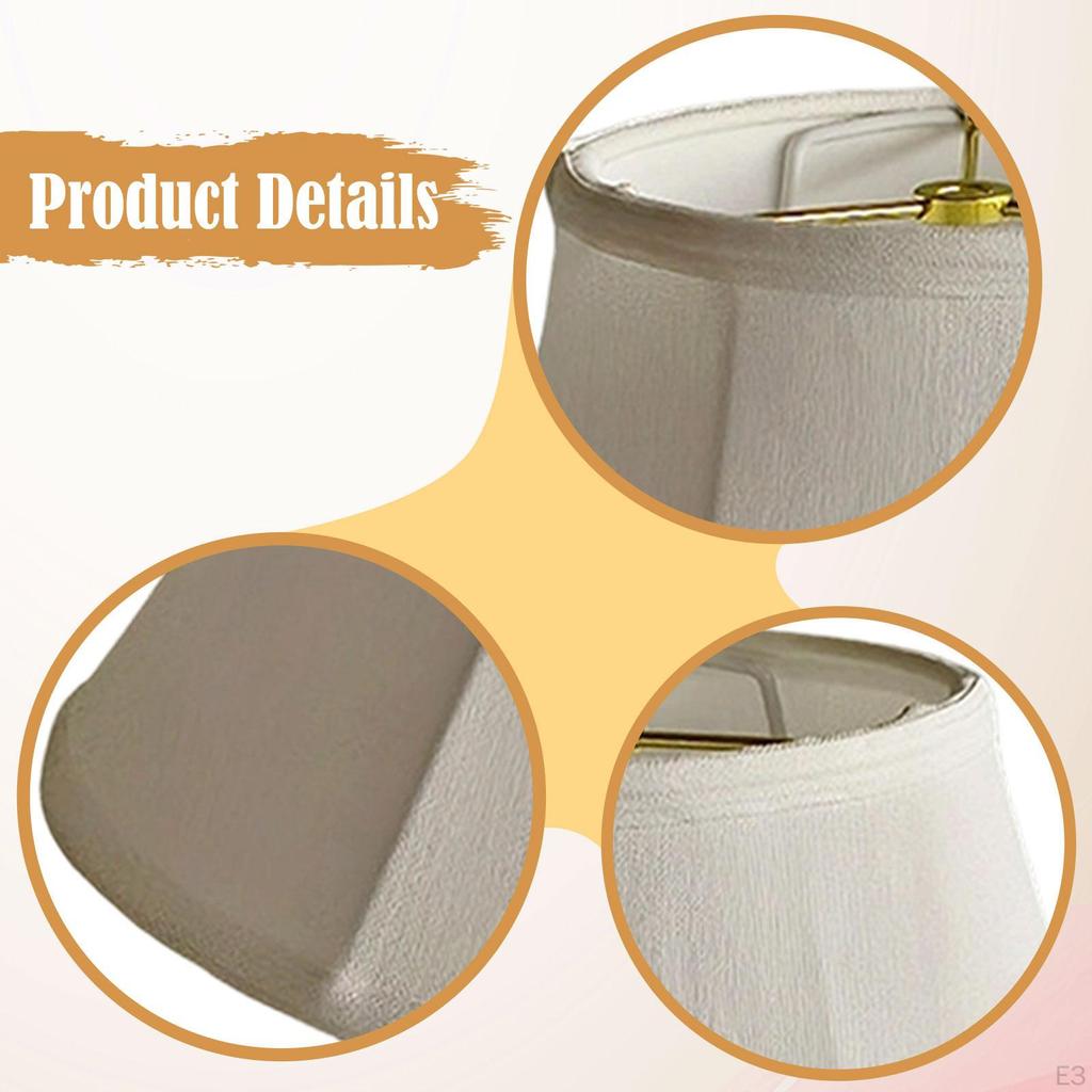 Cloth Table Lamp Shade Cover Decoration Easy Assembly Decorative Rustic Light Lampshade