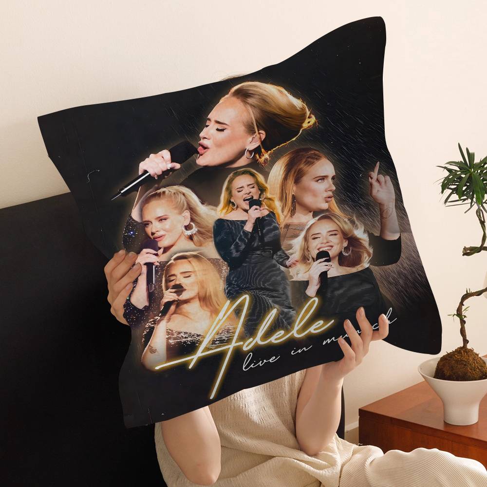Singer Adele Cushion Cover Car Throw Pillow Case For Sofa Car Christmas Gift 40X40Cm 45X45Cm
