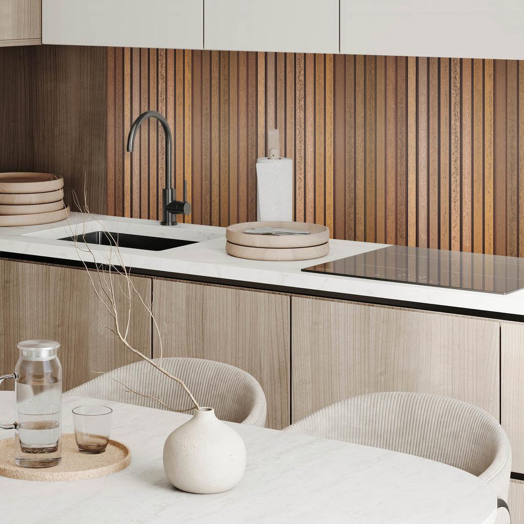 Self-Adhesive Panel With Print - Perfect For The Kitchen 100x50 Cm Boards with Different Textures