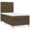 3142228 vidaXL Divan Bed with Mattress Dark Brown 90x200 Cm