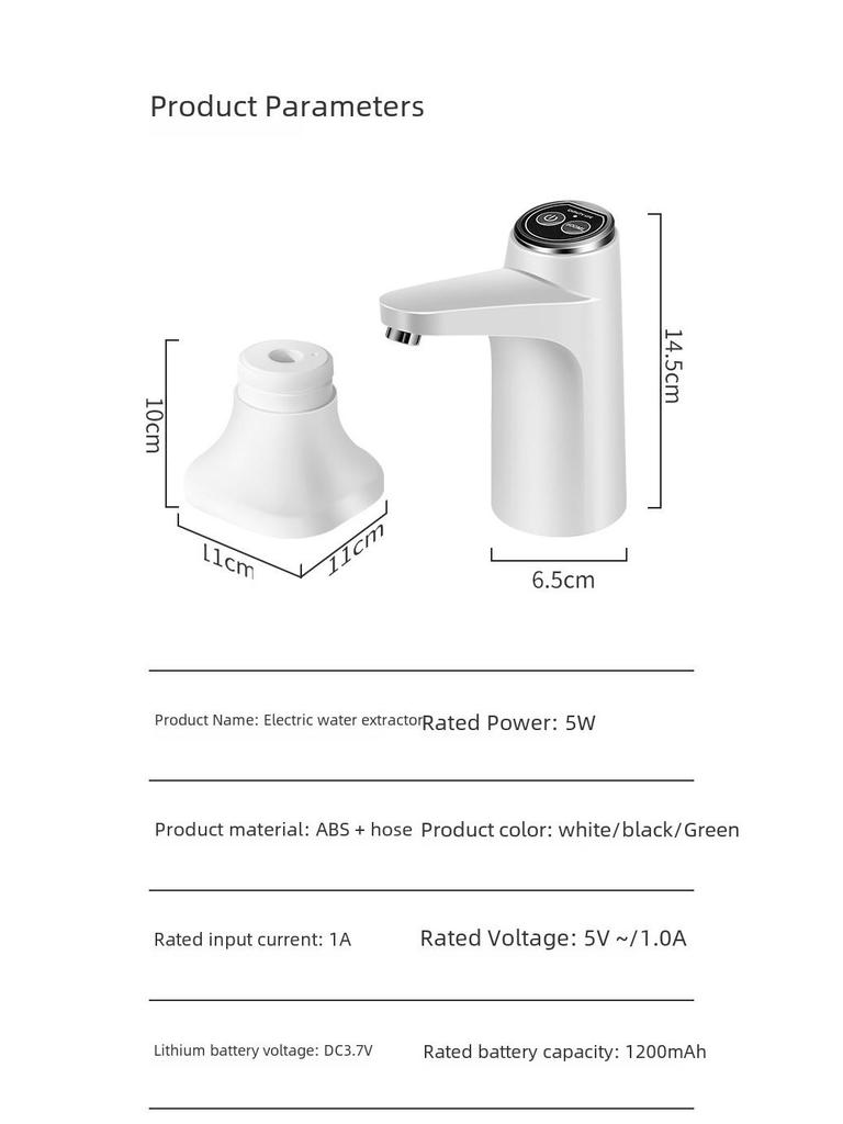 Smart Wireless Automatic Water Dispenser with Base for Bottled Water