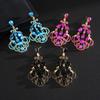 Exaggerated Rhinestone Drop Earrings Exquisite Statement Earrings  Anniversary