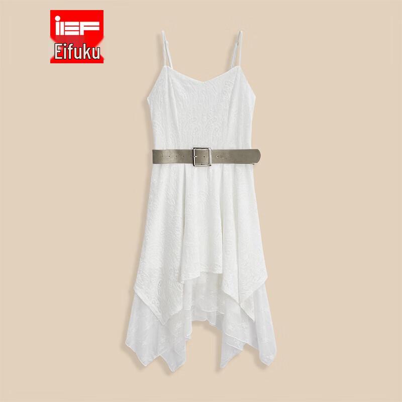 IEF 2026 Summer French Style Slimming Strap Midi Dress S
