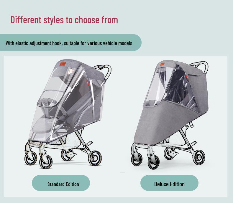 Universal Windproof & Warm Rain Cover for Baby Strollers