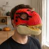Parent Child Interactive Play Toys Realistic Dinosaur Mask, Moving Jaw Costume Mask for Human Theme Party Dress Up Supplies Pet, Novelty Cosplay