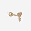 Youngglow 14k Cubic Heart Key Piercing