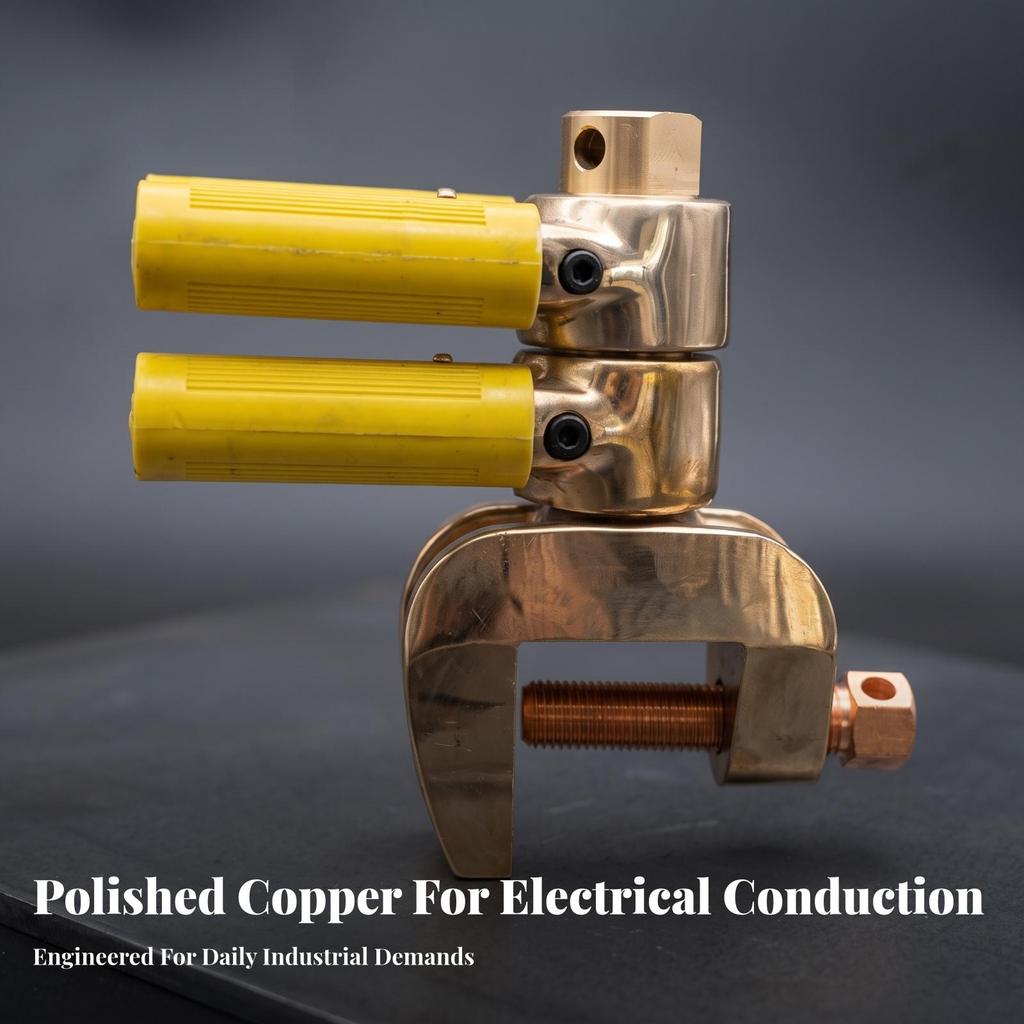 Fabrication Ground Clamp with Rotating Joint Stable Connector Wide Jaw