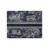 DIOR Travel Toile de Jouy Reverse Print Zipper Tech Fabric Clutch Bag  Shoulder Bag Handbag Regular Fit Women's Style Blue