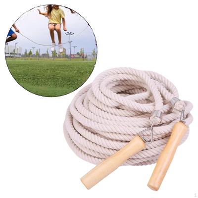 Jump Rope for Long Jumps Training Wooden Handle Skipping School Outdoor Activities