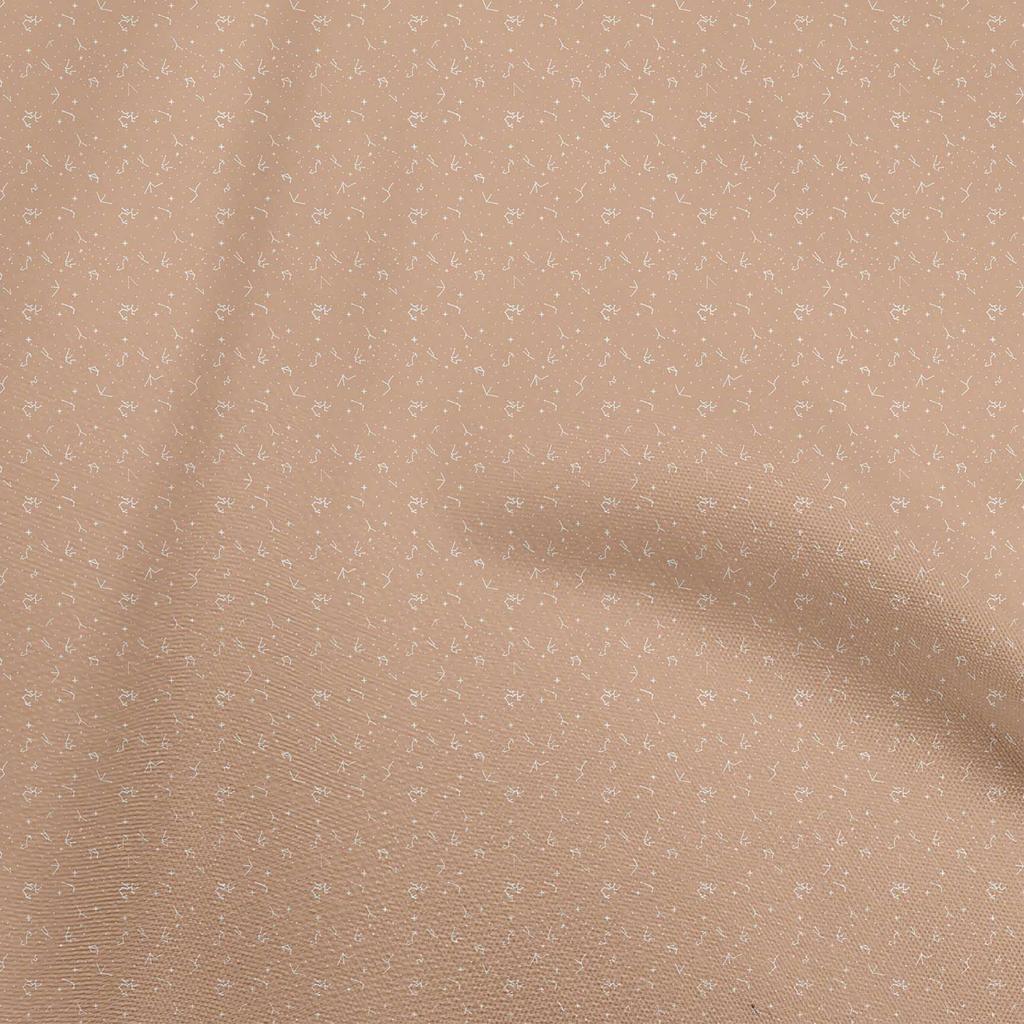 oneOone Cotton Flex Blue Fabric Celestial Sewing Material Print Fabric By The Yard 40 Inch