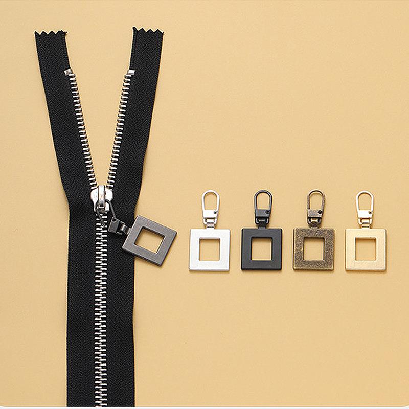5pcs Detachable Metal Zipper Pullers for Zipper Sliders Head Zippers Repair Zipper Pull Tab DIY Sewing Replacement Bags Jacket