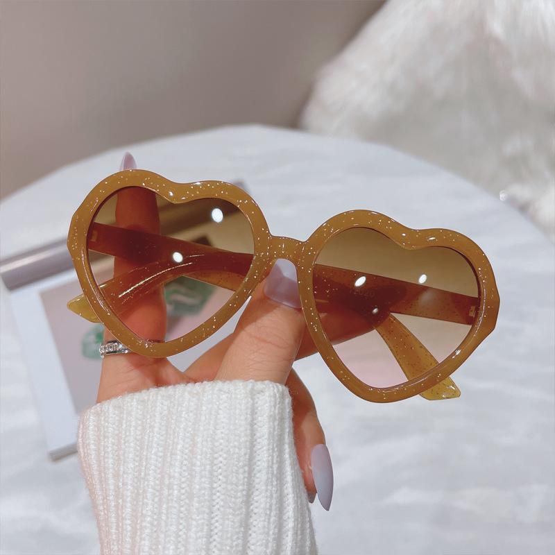 Cute Candy Color Hearts Kids Sunglasses Children Retro Pink Cartoon Sun Glasses Frame Girls Boys Baby Sunglasses UV400 Eyewear