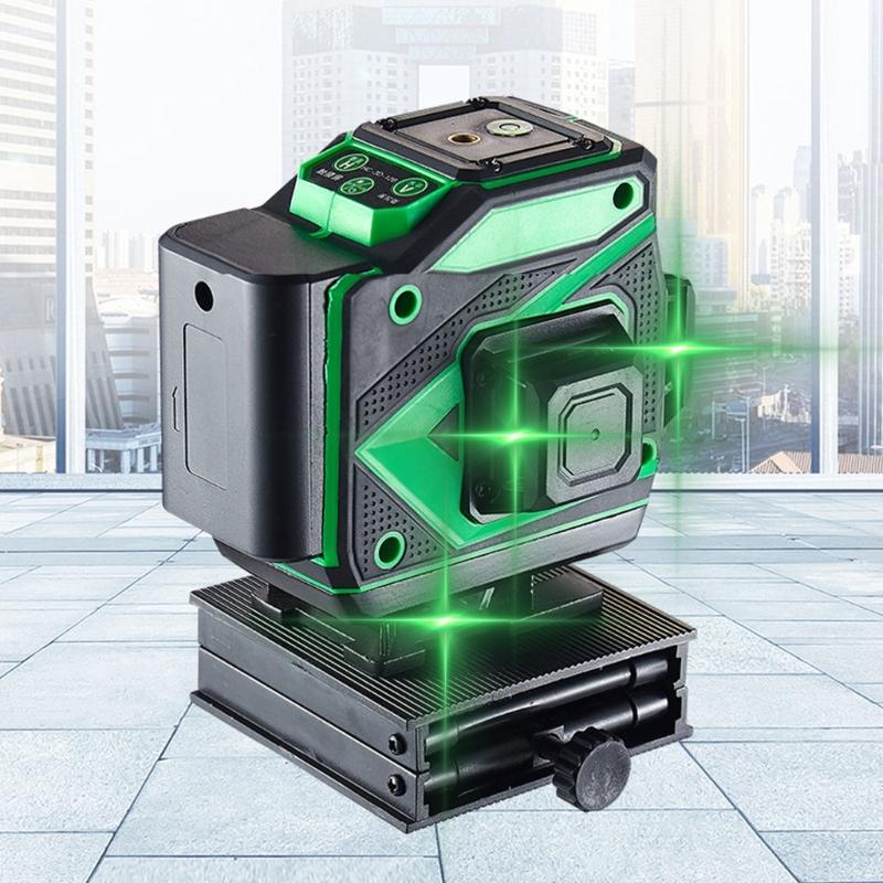 12 Line Leveling Level with ±1mm/ Accuracy and Waterproof Design for Construction Use