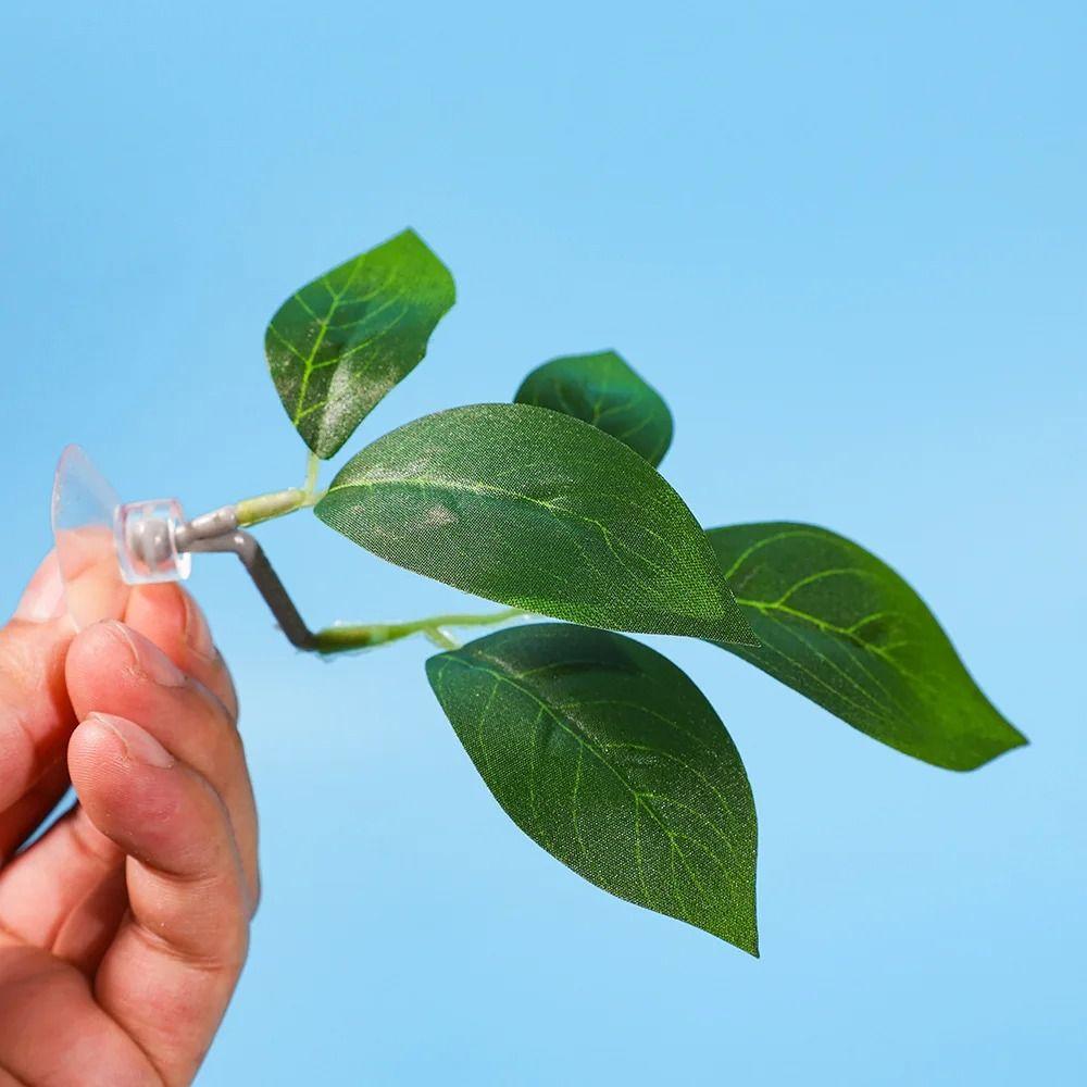 With Suction Cups Aquarium Landscaping Simulated Artificial Plants Fish Spawning Leaf  Fish Tank