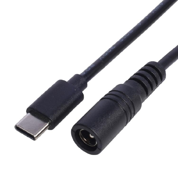 5V 3A USB C Type-C Power Cable 5.5 x 2.1mm DC Charging Connector for Router LED