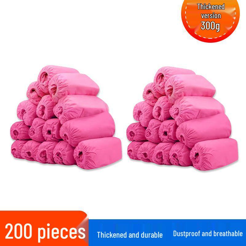 Disposable Non-Woven Shoe Covers - Wear-Resistant, Non-Slip, Dustproof, Breathable, Indoor Footwear for Students and Adults, Thickened, Free Shipping